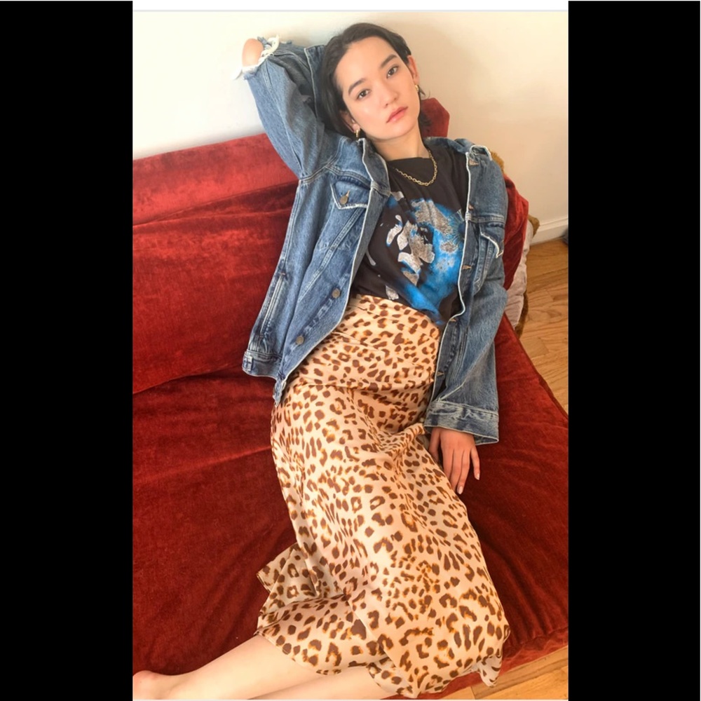 Free People Leopard Print Skirt